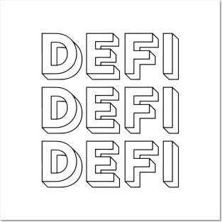 DeFi Decentralized Finance Crypto Posters and Art